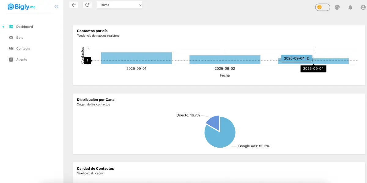 Mockup Bigly Dashboard